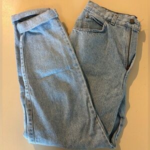 Levi’s 900 series light wash.